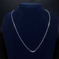 Silver Necklace For Women Triple Round Design. 
