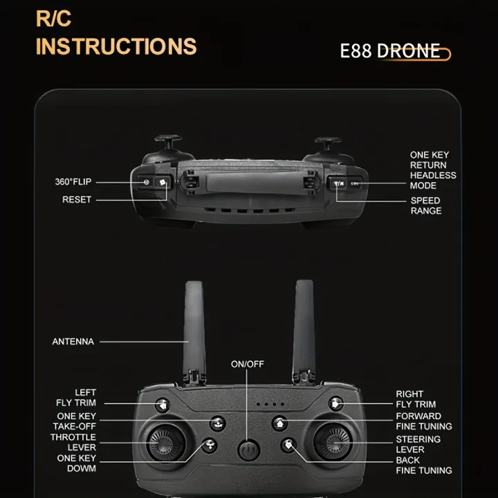 (%20Dual%20Battery%20Dual%20Camera%20Drone%20)E88%20Drone%20-%20HD%20Dual%20Camera%20Remote%20Control%20Quadcopter,%20Aerial%20Photography%20Toy%20Gift%20For%20Kids%20,%20Learning%20Drone%20-%20Image%208