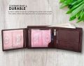 WildHorn Nepal Bombay Brown Genuine Leather RFID Protected Wallet For Men-WH1173 | Fashion Accessory For Men. 