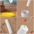 OUMERY Electric Milk Frother Hand Mixer Stainless Steel Electric Egg Whisk Handheld Mixer for Coffee Protein Cooking Baking. 