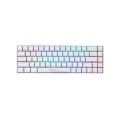 Xtrike Me GK-995W Tri-Mode Wireless Mechanical Gaming Keyboard - (Bluetooth, 2.4GHz & Wired USB-C) - RGB Backlit -Mechanical Red Switches - 99-Key Layout - Driver Programable - High-Capacity Battery - (Windows, Mac, Android, and iOS)Compatible - White. 