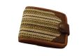 Hemp Cotton and Pure Leather Mix Wallet For Men | Men's Wallet. 