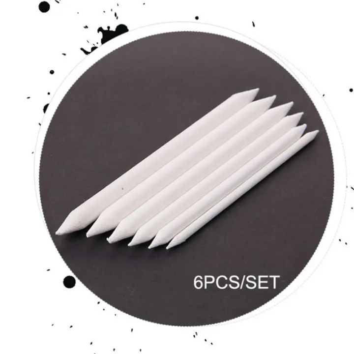 6pcs/set%20Blending%20Smudge%20Stump%20Stick%20Tortillon%20Sketch%20Art%20White%20Drawing%20Charcoal%20-%20Image%203