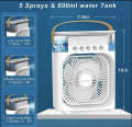4 In 1 Mini Air Cooler Fan plus Humidifier - Air Conditioner With Water and Ice Compartment. 