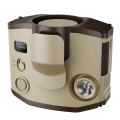 Portable Mini Waist Clip Fan, 8000mAh Battery Operated Hand-Free Wearable Necklace Fan, Strong Cooling Fan Khaki. 