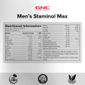 GNC Men’s Staminol Max- 60 Tablets With Daily Formula For Male Performance & Tstosterone Booster. 
