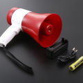 Handheld Lithium Battery Megaphone Handy Mic Megaphone 619U with Record Siren USB TF Card. 