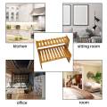 NAMUNY 2 Layers Bamboo Storage Rack Kitchen Spice Jar Bottle Seasoning Rack Decoration Organizer Shelf Home Desktop Racks. 