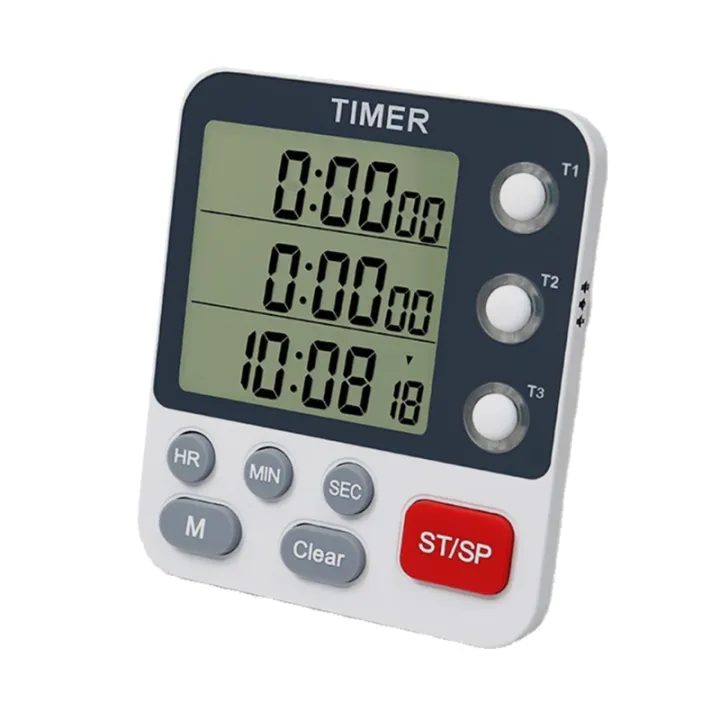 2025 New Kitchen Timer 3 Channels Digital Timers Big Countdown Countup ...