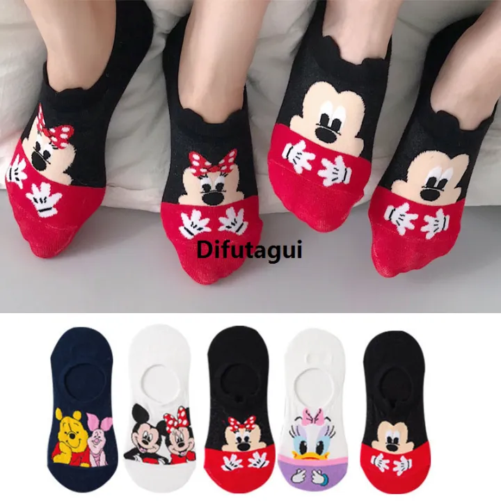 Difutagui%205%20Pairs%20Casual%20Cute%20women%20Socks%20animal%20Cartoon%20Mickey%20Minnie%20Daisy%20socks%20Cotton%20invisible%20funny%20socks%20size%2035-41%20Dropshipping%20-%20Image%203