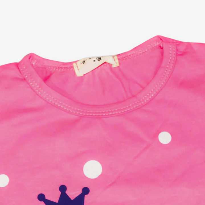 Summer%20Printed%20T-shirt%20And%20Half%20Pant%20Set%20For%20Baby%20Girl%20-%20Image%204