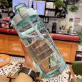 2 Liter Water Bottle With Straw Portable Travel Bottles Fitness Motivational Big Gym Bottle. 