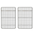 2X Cooling Rack and Baking Rack, Fits Quarter Sheet Pan, Stainless Steel, Wire Baking Cookie Bacon Racks for Oven. 