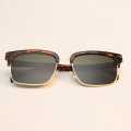 Shadex Tortoise Classic Clubmaster Sunglass UV400 Protection | Model 1872 | Size 57-18-140 | Unisex Retro Eyewear by Shadex C5. 