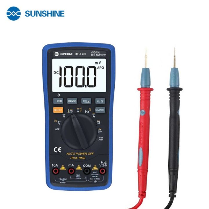 SUNSHINE DT 17n Multimeter Range lcd display Multimeter Auto Digital Multimeter is 35/6 automatic digital instrument Tester