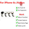 Home Button Flex Cable For iPhone 6s 6s Plus Return Back Button Key Back No Touch ID Fingerprint Function Replacement. 