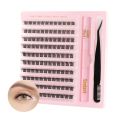 Mixed Length Cluster Lashes Kit with Glue Self Application Individual Lashes DIY Fluffy False Eyelashes Eyelash Extension. 