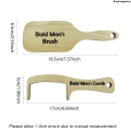 Gag Gift Comb Shiny Bald Hair Brush Comb Buffer Head Polishing Beauty Tools New Novelty Funny Bald Men anggex Bangliing Portable Bald Men Hair Comb. 