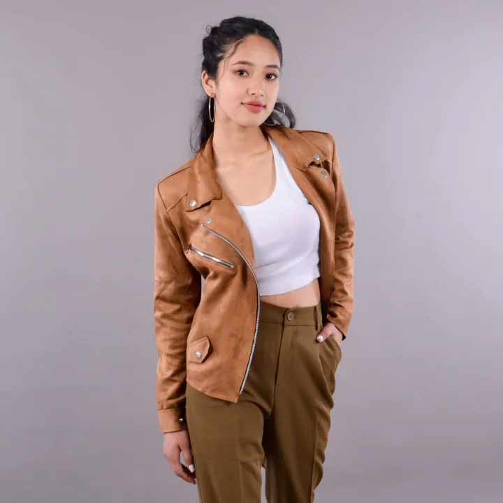 2022 New Arrivals Stylelish Summer Girl's Wear  Leather Design Cotton Shawer Casual  / Semi Formal Jacket  For Girls By Arushi