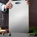 Oufeiton Heavy-duty Cutting Board Premium Stainless Steel Cutting Board for Kitchen Easy to Clean Lightweight Ideal for Meat Fruits for Easy. 