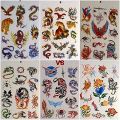 12 TATTOOS Special Design 3 sheets Temporary Tattoos Body art Sticker For Unisex. 