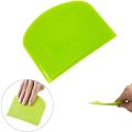 fasdaga 4 Pieces Dough Scraper Bowl Scraper Food-Safe Plastic Dough Cutter Flexible Plastic Scraper Practical Bench Scraper. 