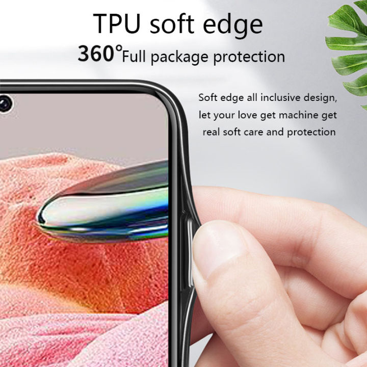 Biruiqu%20For%20Xiaomi%20Redmi%20Note%2012%204G%20Shockproof%20Starry%20Colorful%20Tempered%20Glass%20Back%20Soft%20Silicone%20Edge%20Case%20Cover%20-%20Image%206