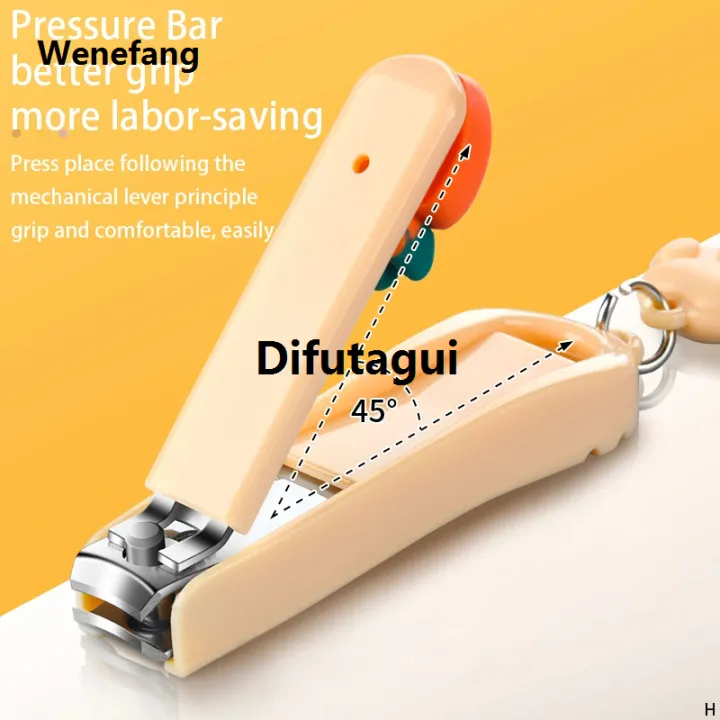 Difutagui%20Mini%20cute%20nail%20clippers%20Nail%20clippers%20Children's%20household%20Luxury%20pliers%20single%20pack%20cartoon%20creative%20folding%20nail%20scissors%20-%20Image%204