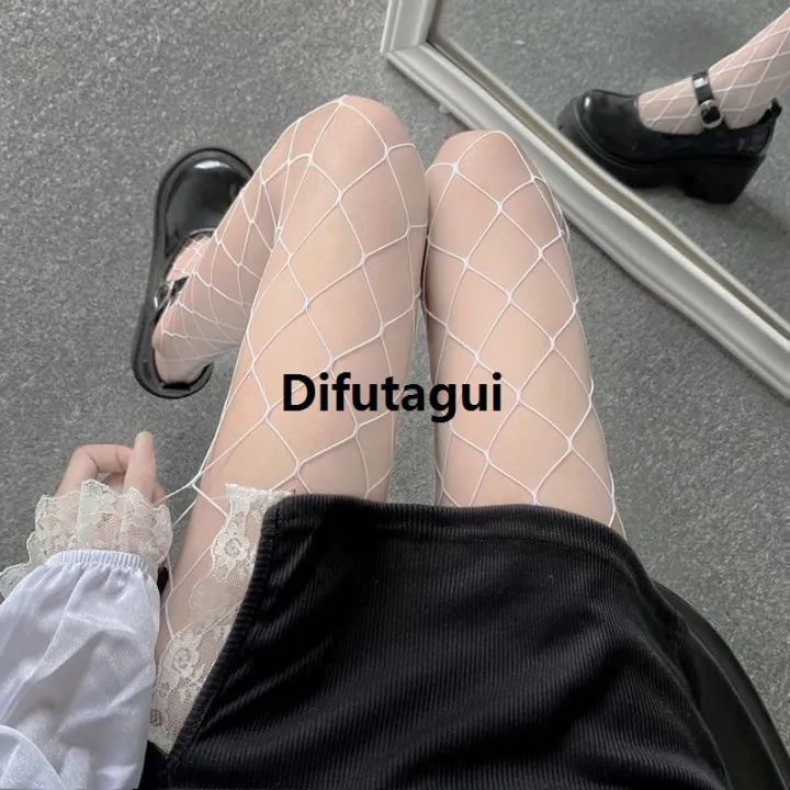Difutagui%20Women's%20Long%20Fishnet%20Body%20Stockings%20Fish%20Net%20Pantyhose%20Mesh%20High%20Quality%20Nylon%20Tights%20Lingerie%20Black%20Thigh%20High%20Waist%20Hosiery%20-%20Image%208