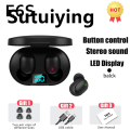Sutuiying E6S TWS Bluetooth 5.0 Earphones Wireless Headphone Noise 6D Stereo 2025 Sound Cancelling Earbuds with Mic Wireless Bluetooth Headset. 