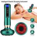 Massage electric cupping massager vacuum suction cup gua sha anti-cellulite beauty health gua sha infrared heat slimming press. 