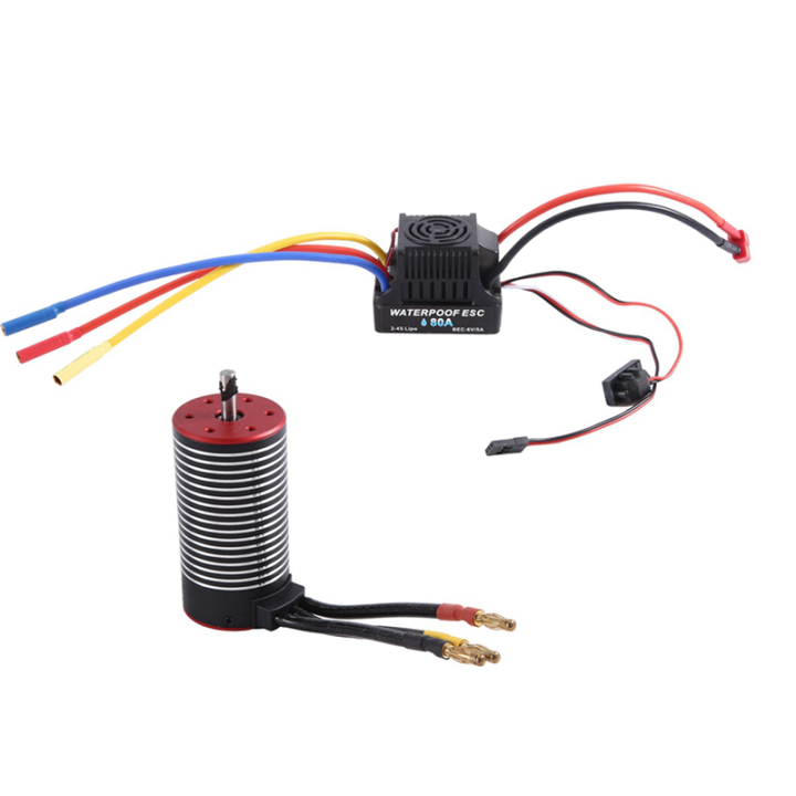 Motor Rc80 80A Brushless Motor ESC Combo 3670 Motor for 1/10 RC Drift Racing Off ...