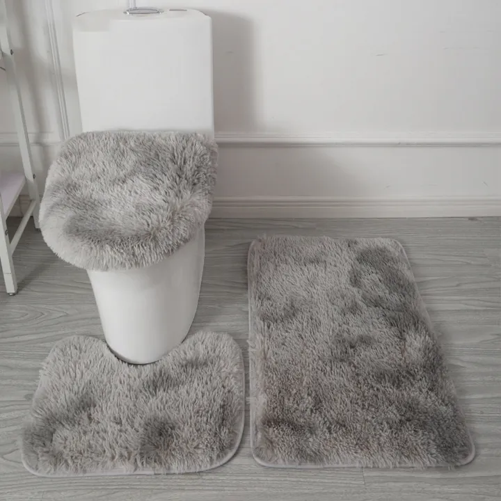 Cosme%20Non-slip%20Bath%20Rugs%20Luxurious%203-piece%20Bathroom%20Rug%20Set%20with%20Non-slip%20Backing%20Soft%20Microfiber%20Bath%20Mat%20U-shaped%20Contour%20Mat%20for%20Homes%20-%20Image%203