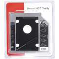 Universal Second HDD Caddy 9.5mm SATA Slim Hard Drive For Laptop CD DVD Optical Drive Bay Optibay Adapter for Laptop. 