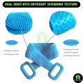 Silicone Back Scrubber for Shower: Bath Body Brush for Dead Skin Removal. 