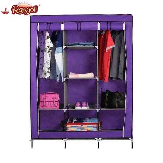 Fancy Portable Cloth Cabinet/Wardrobe (130 X 45 X 175 Cms)