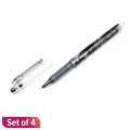 Pilot P 500 Extra Fine Point 0.5 Gel Ink Roller Ball Pen (4 Pcs Pack). 