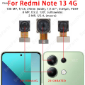 Facai Front and Rear Back Camera For Xiaomi Redmi Note 13 4G Main Portable Facing Camera Module Flex Cable Replacement Spare Parts. 