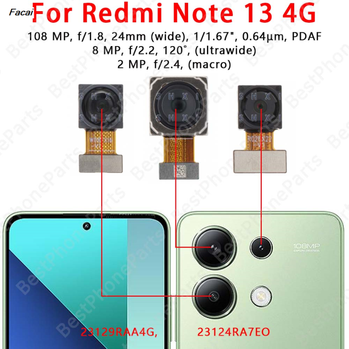 Facai%20Front%20and%20Rear%20Back%20Camera%20For%20Xiaomi%20Redmi%20Note%2013%204G%20Main%20Portable%20Facing%20Camera%20Module%20Flex%20Cable%20Replacement%20Spare%20Parts%20-%20Image%202