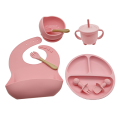 ARELENE Children'S Tableware Set Baby Complementary Food Training Silicone Tableware Baby Suction Cups Bowls Baby Supplies A. 