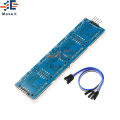 MAX7219 LED Microcontroller 4 In 1 Display with 5P Line Dot Matrix Module 5V Operating Voltage for Arduino 8x8 Dot Matrix Common. 