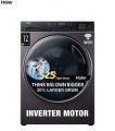 Haier 8 kg 5 Star Inverter Fully Automatic Front Load Washing Machine (HW80-IM12929CBK, Anti Bacterial Technology, Black). 