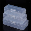 Nail Art Storage Box Nail Parts Organizer Clear Cuboid Plastic Container Packaging Case For Nail Brush File Manicure Tools Junna. 