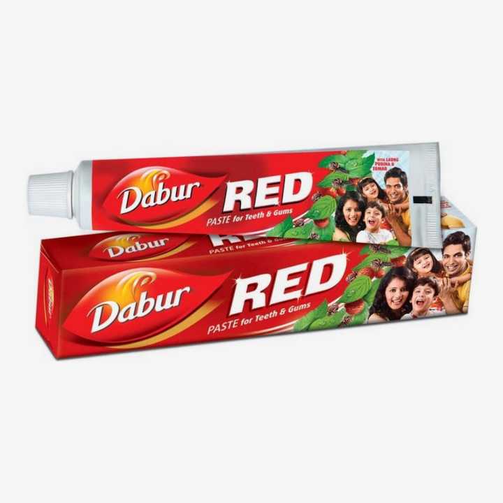 Dabur Red Toothpaste 80g (Free Toothbrush(Pack of 2)