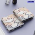 DISICHEN 【Customizable】 Square Cute pattern Trendy Lightweight Mini size Mini folding makeup High-definition Double-sided for Traveling Makeup on the go Daily -ups Teenagers Gift idea. 