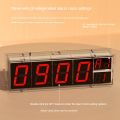 ESP8266 WIFI Clock As Shown PCB+Electronic Components+Acrylic Network Timing Digital Display LED Dot Matrix Clock RED GREEN TIME Display. 