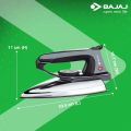 Bajaj Dry Iron | DX2 | 600W Dry Iron with Advance Soleplate and Anti-bacterial German Coating Technology, Black. 