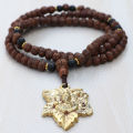 Ganesha Rudraksha Seed Japa Mala- Lotus Handicrafts. 