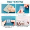 1 Piece Plastic Bathroom Kitchen Storage Organize Shelf Rack Bathroom Shelves Shower Caddy Basket with Wall Mounted. 