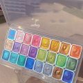 New 20/24/60Colors Watercolor Painting Pigments Set Shine Lightfastness Pearlescent Glitter Watercolor Paints Flowers Decor Art Powder Painting Pigments Set. 